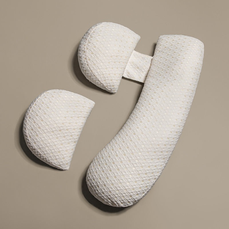 EaseMama Pregnancy Support Pillow – Full Body Set, Cloud White